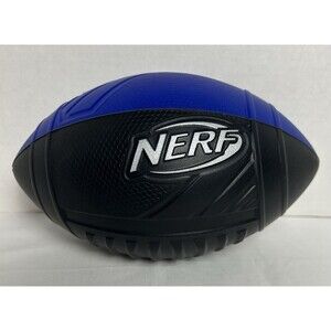 Nerf Pro Foam Football Classic Foam Black and Blue Easy to Grip New